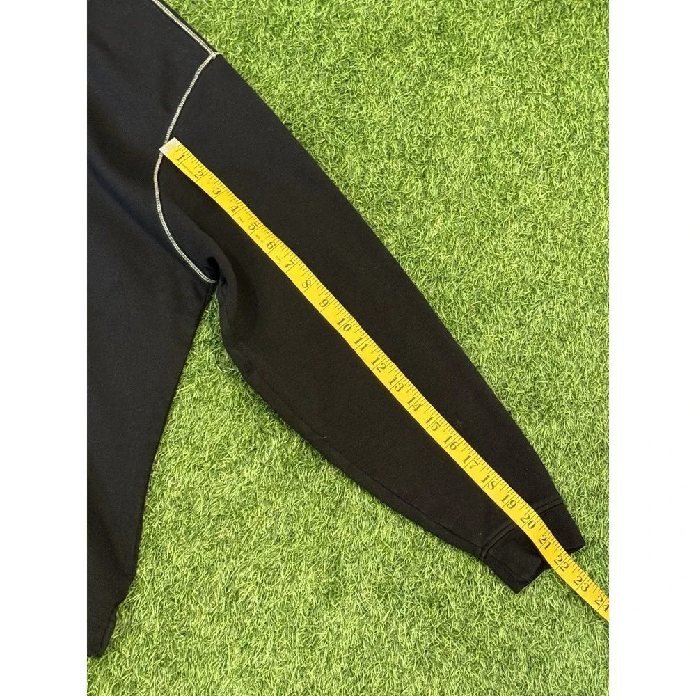 Scott Barber 1/4 Zip Long Sleeve‎ Large Black Pullover Shirt Sweater Pima Cotton - Picture 10 of 11